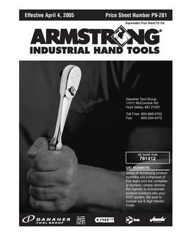 Hand Tools Armstrong 2005