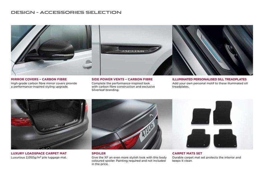 2016 jaguar xf accessories