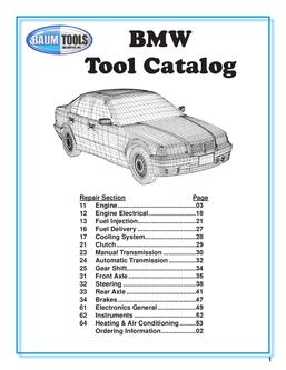Baum tools bmw catalog #3