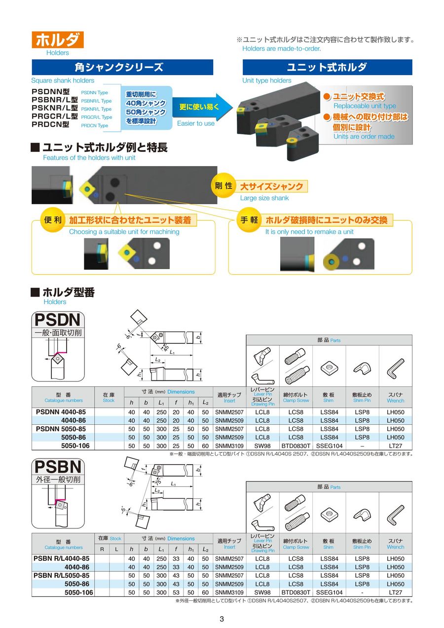 Inserts And Holders Heavy Duty Turning 18 By Sumitomo