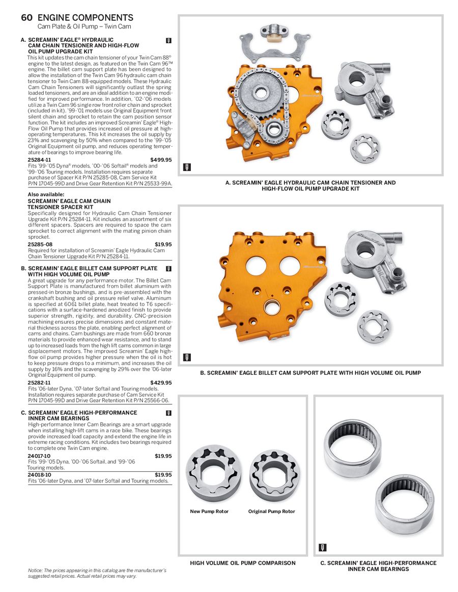 screamin eagle hydraulic cam tensioner kit