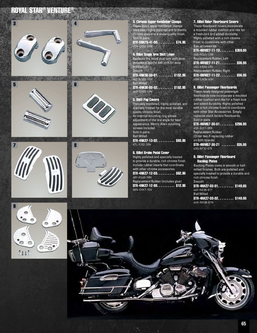 yamaha royal star venture chrome accessories