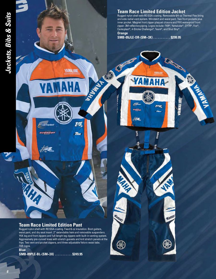 yamaha snowmobile gear