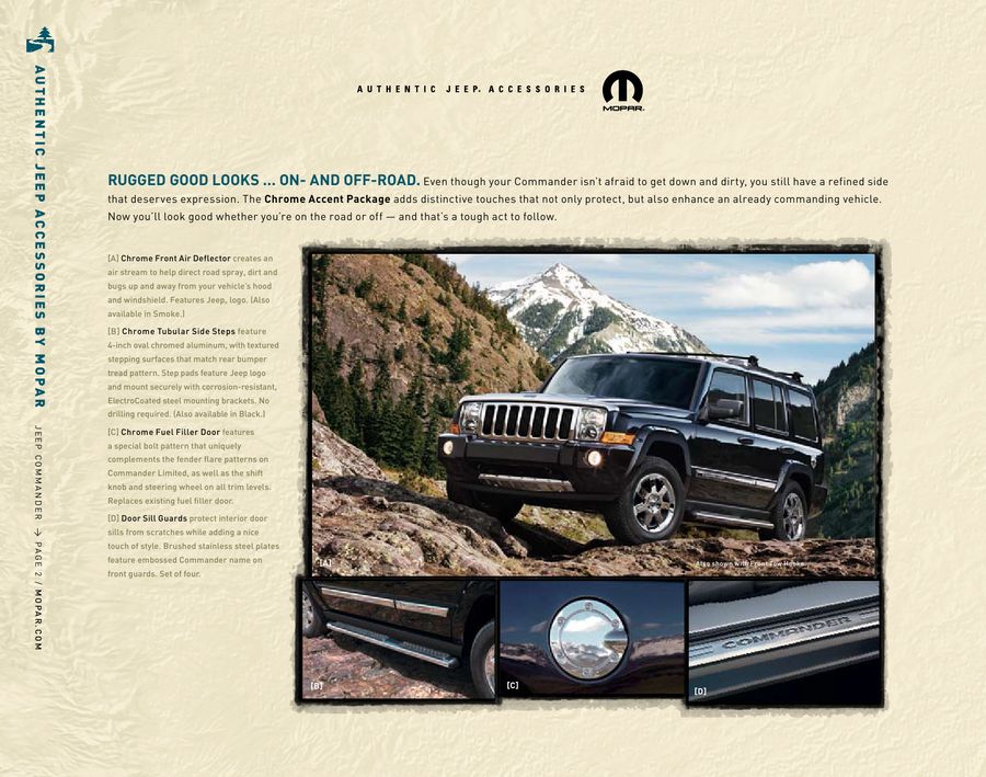 2007 jeep commander accessories