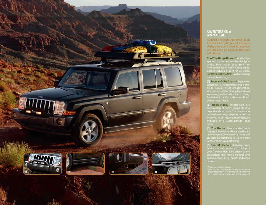 2008 jeep commander accessories