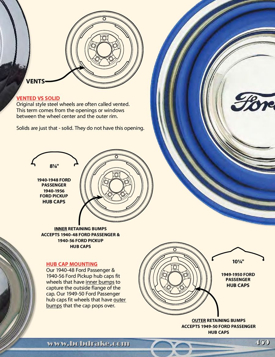 1949 ford hubcaps