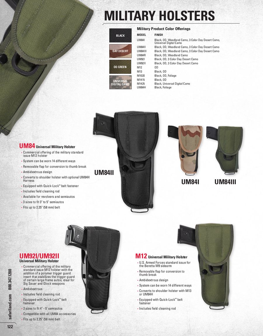 bianchi um92 universal military holster