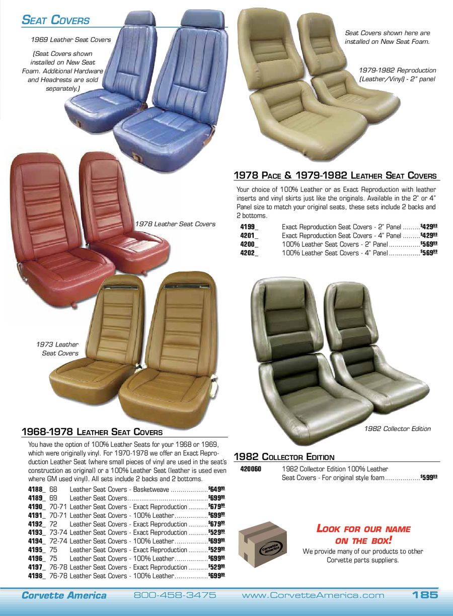 1978 corvette seat covers