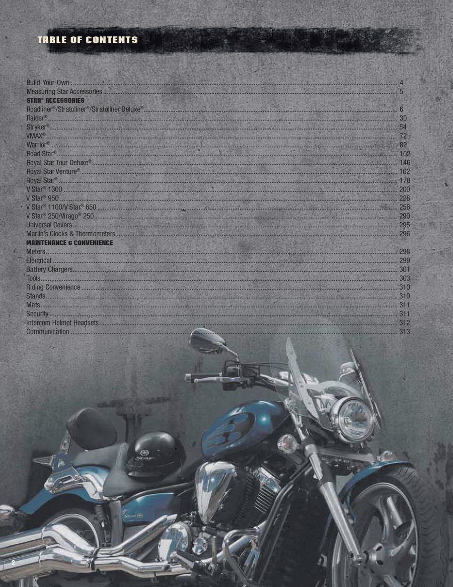 yamaha star accessories catalog