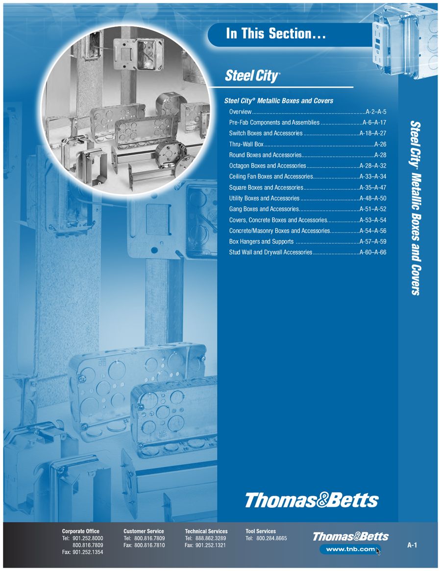 Steel City Metallic Boxes Covers By Thomas Betts