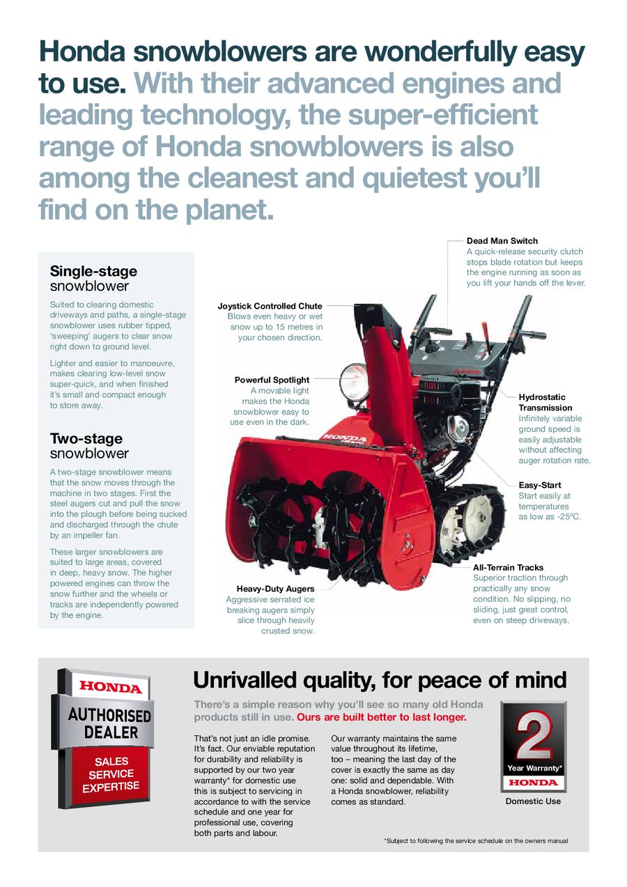 honda snowblower parts dealer