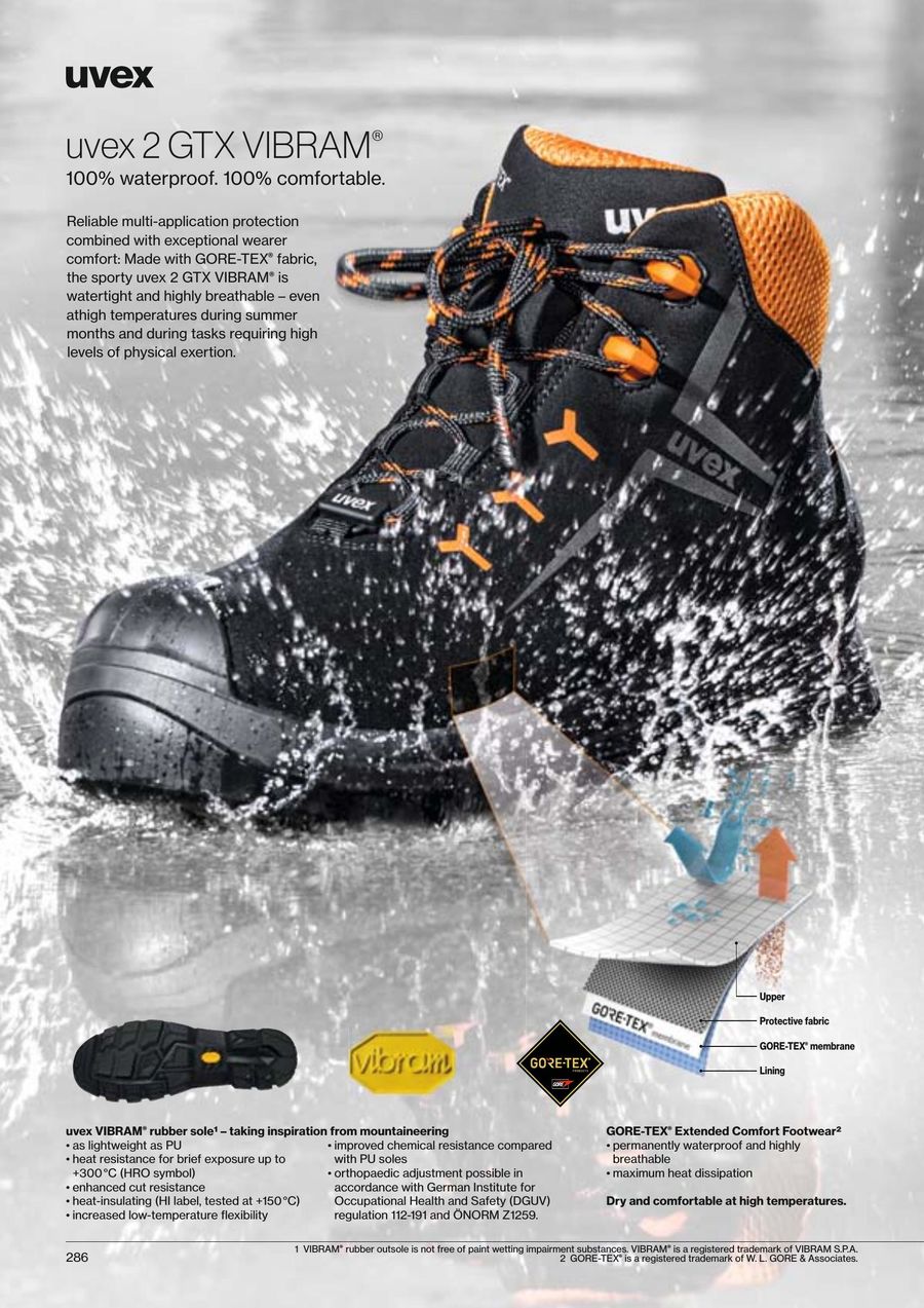 uvex gore tex safety boots