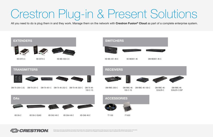 Crestron dm-rmc-4k-100-c user manual