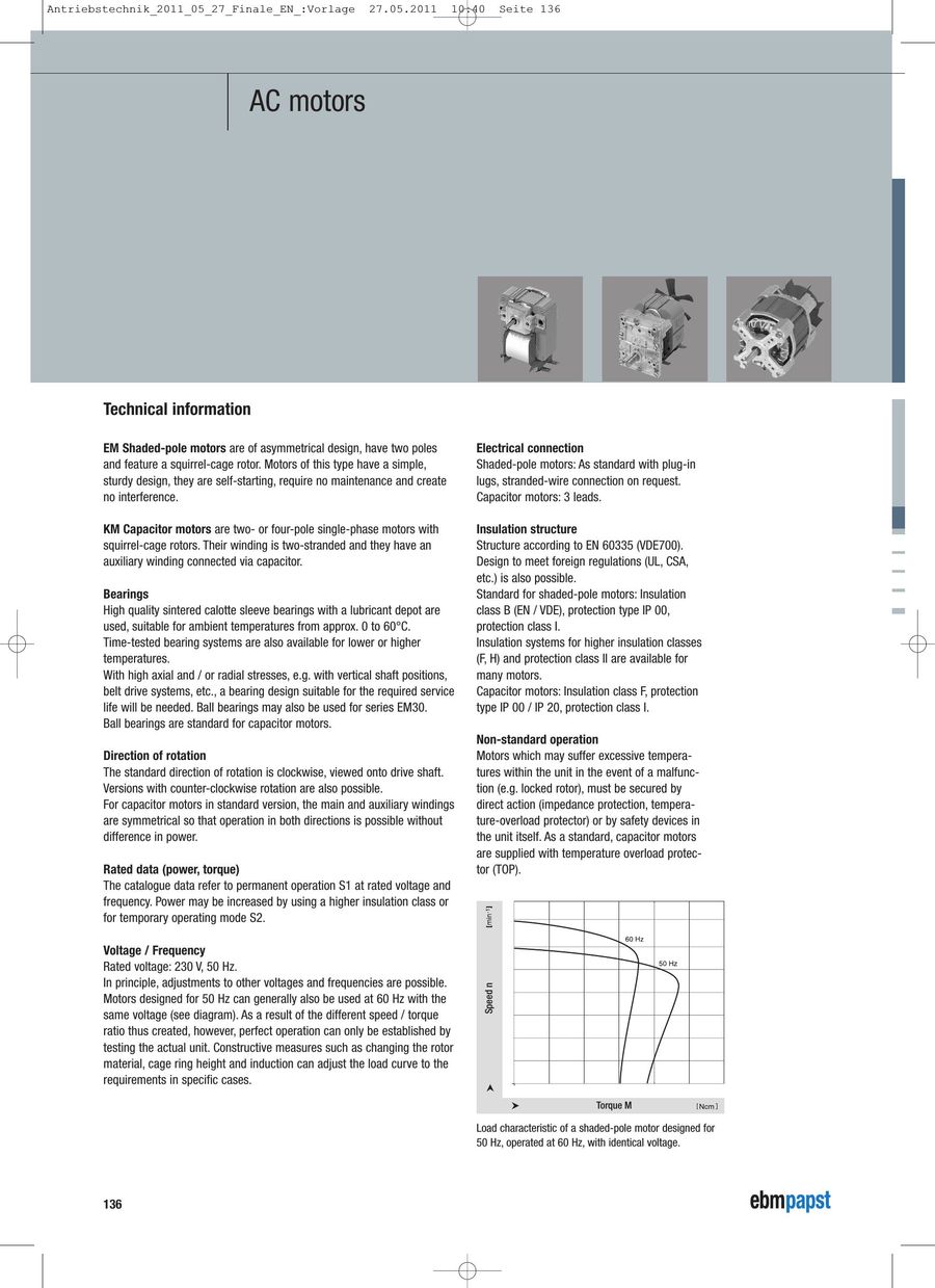 Ac Motors 2011 By Ebm Papst