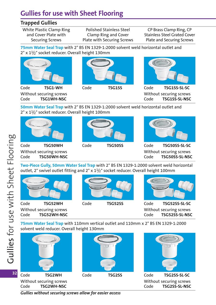 Page 7 Of Shower And Floor Gullies Channel Drain And Tile