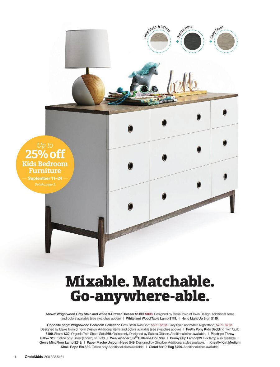 September Kids 2018 By Crate And Barrel